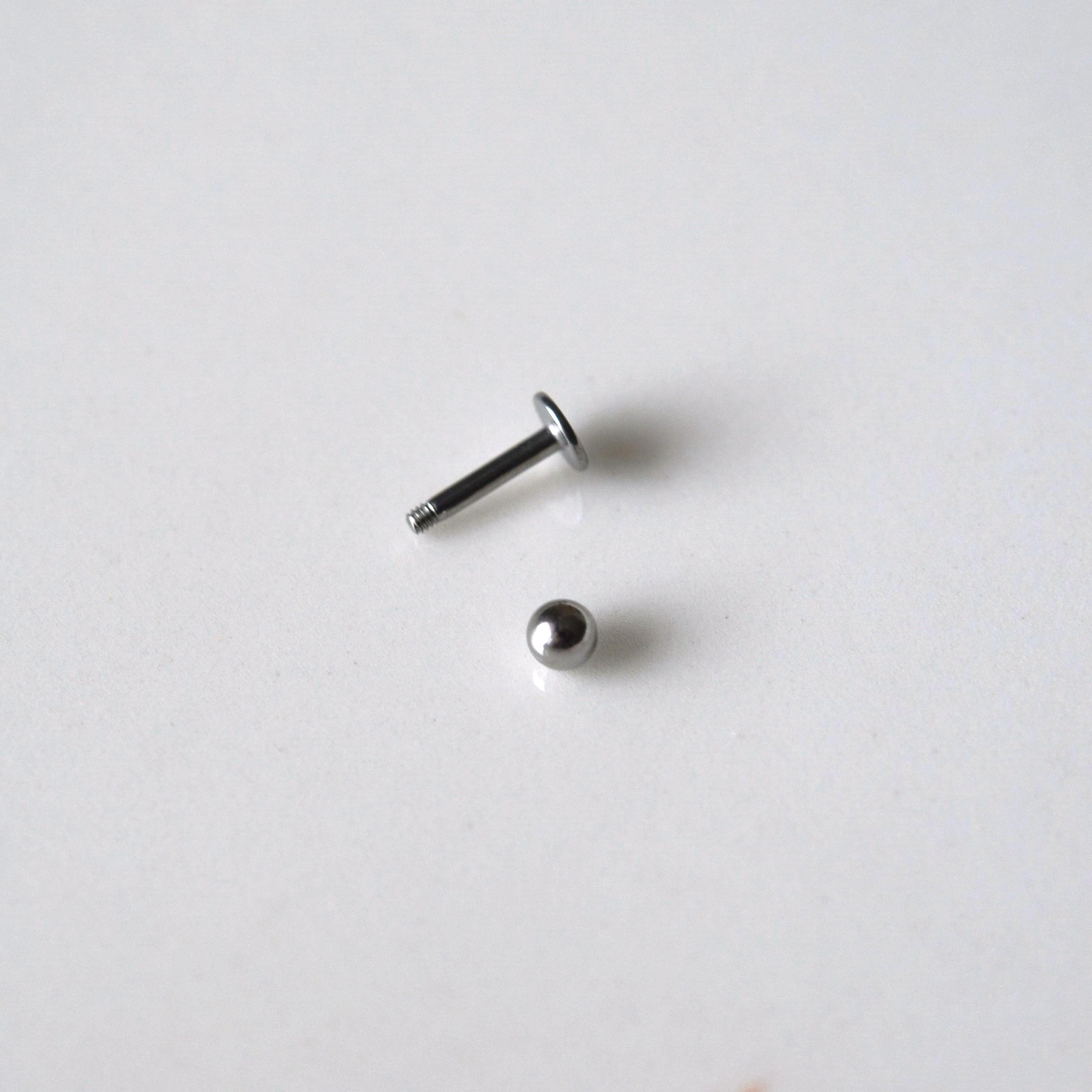Cerrahi Çelik Top Piercing Tragus Helix Lob Conch Kııkırdak 6 mm Silver Renk