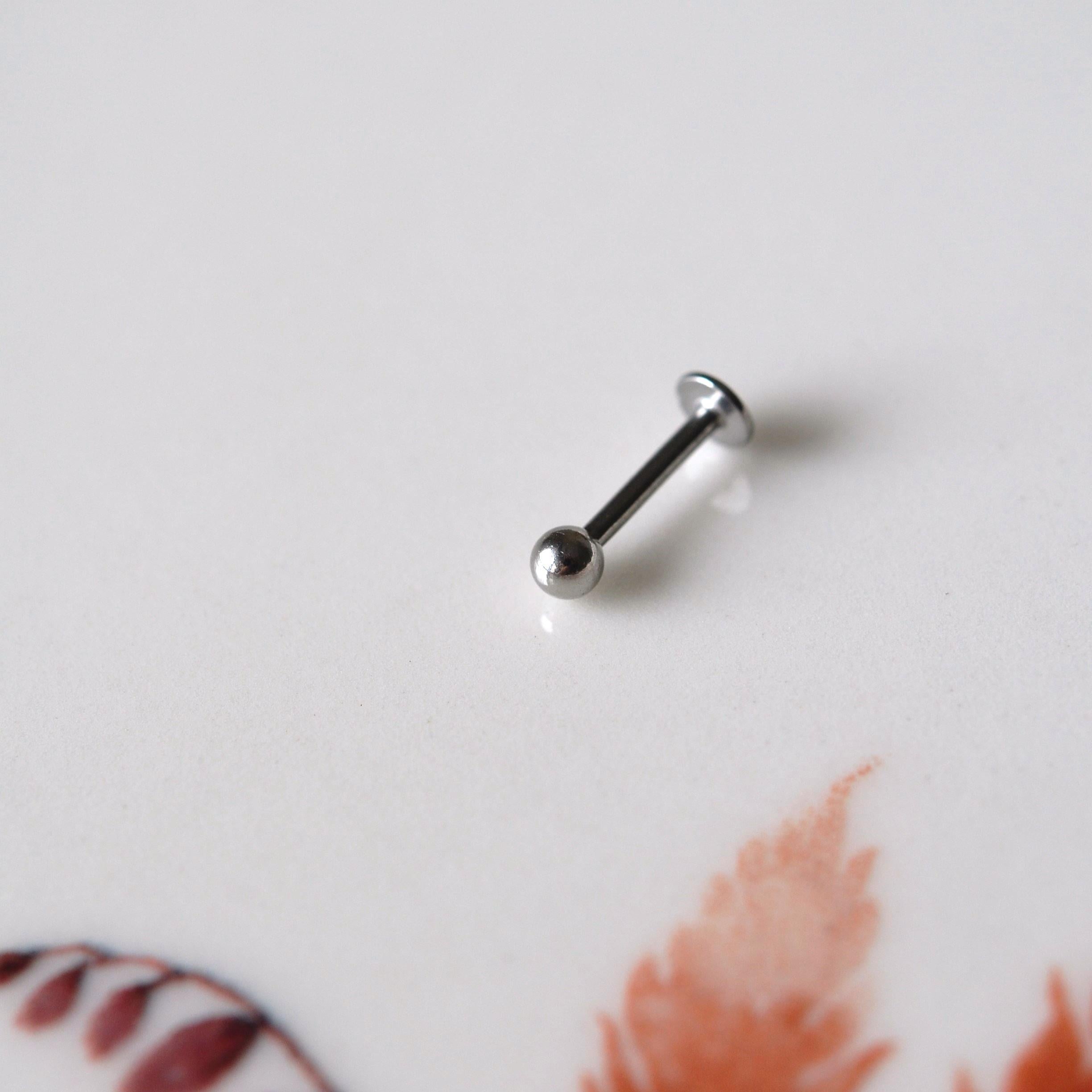 Cerrahi Çelik Top Piercing Tragus Helix Lob Conch Kııkırdak 8 mm Silver Renk