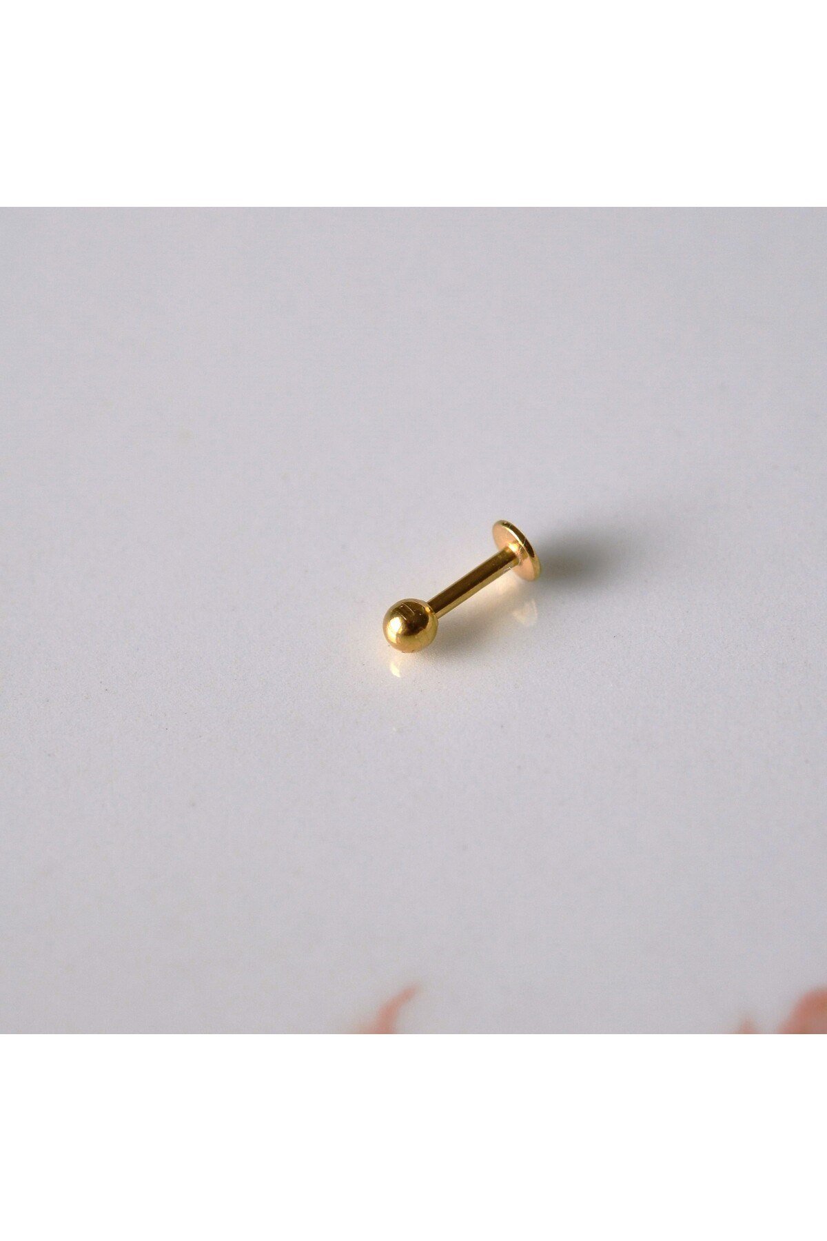 Cerrahi Çelik Top Piercing Tragus Helix Lob Conch Kııkırdak 6 mm Gold Renk
