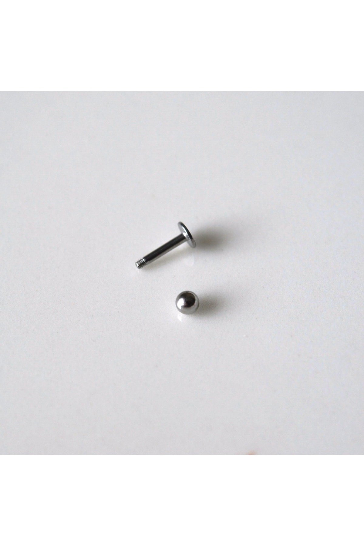 Cerrahi Çelik Top Piercing Tragus Helix Lob Conch Kııkırdak 6 Mm Silver Renk