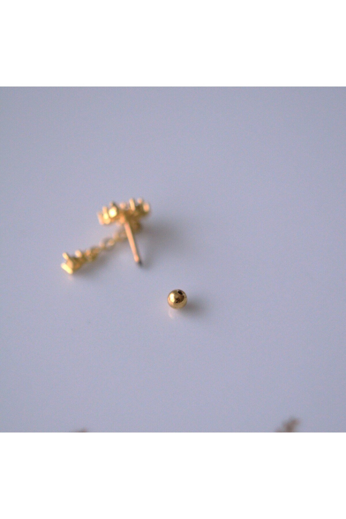 Cerrahi Çelik Zincir Sallantılı Çiçek Tragus Piercing Helix Kıkırdak Lob
