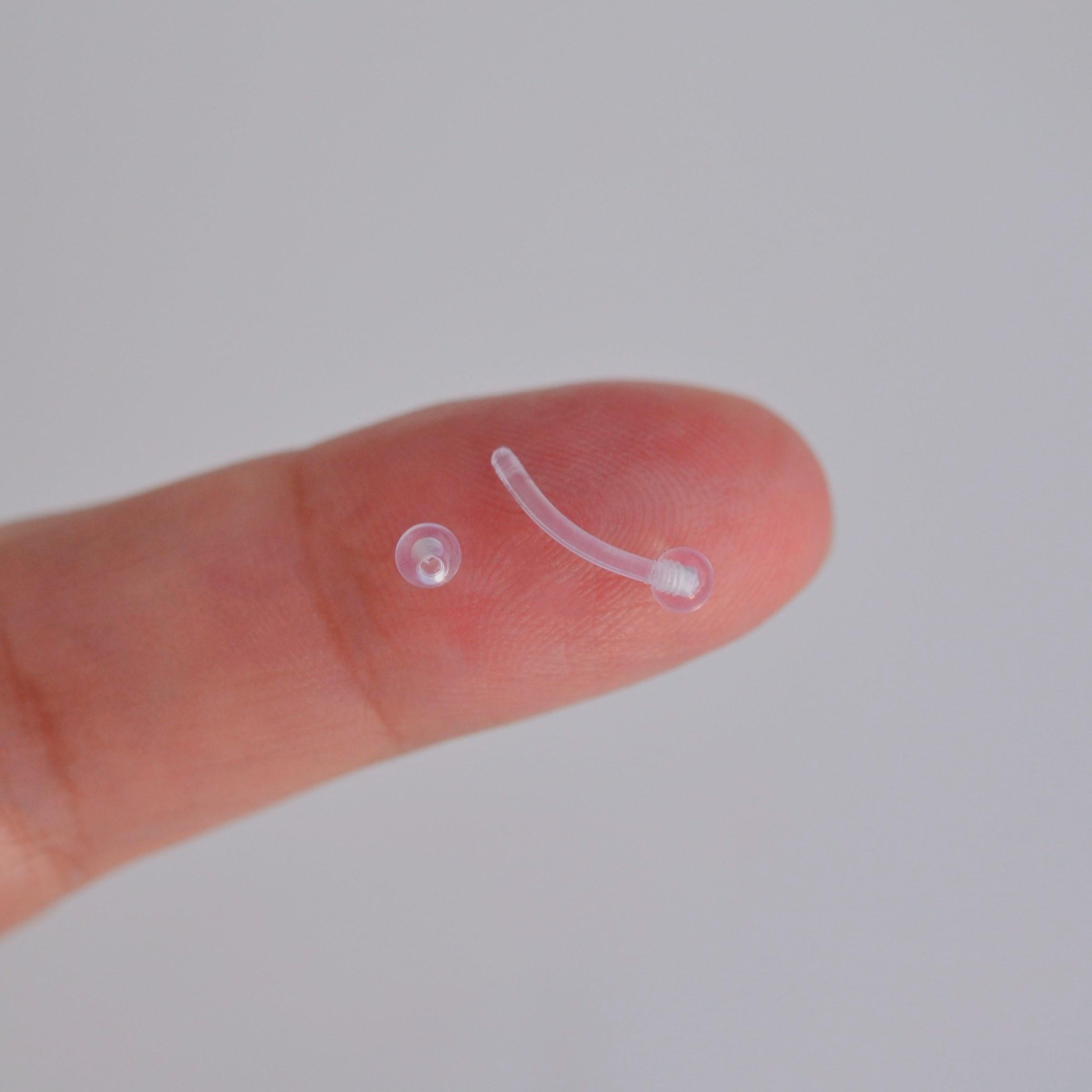 Çok Hafif Esnek Piercing Alerji Yapmayan Bioplast Piercing Silikon Piercing Tragus Helix Kıkırdak