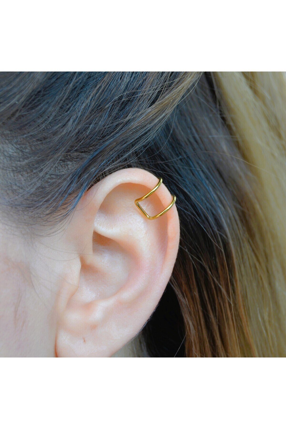 Deliksiz Çelik Piercing Kulak, Dudak ve Burun İçin 316 L Çelik Düz Geçirmeli Deliksiz Unisex