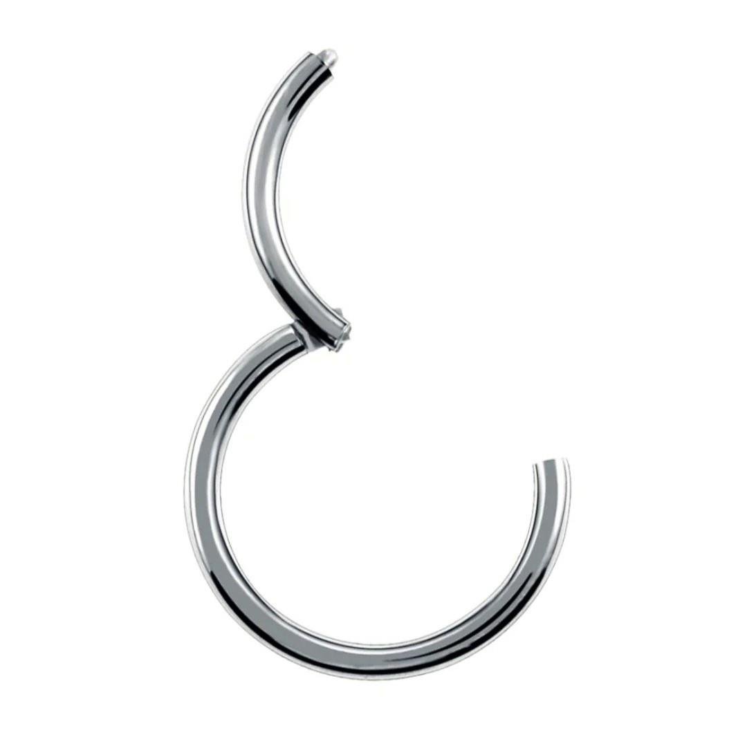 Düz Silver Renk Halka Cerrahi Çelik Piercing Takımı 3'lü Set