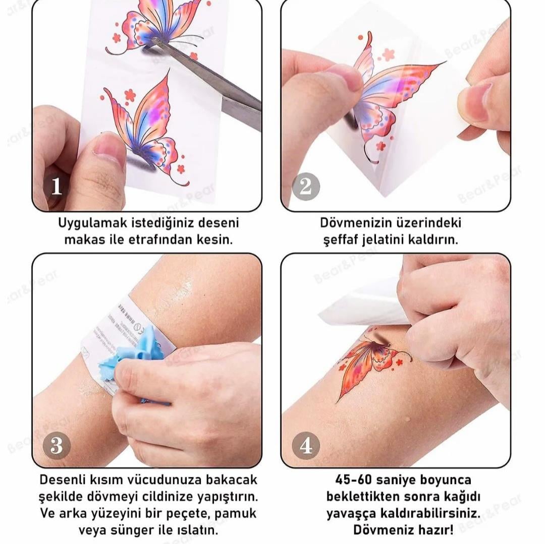 Gezegen Güneş Ay Yıldız  Minimal Semboller Geçici Vücut Dövmesi Parmak El Dövmesi