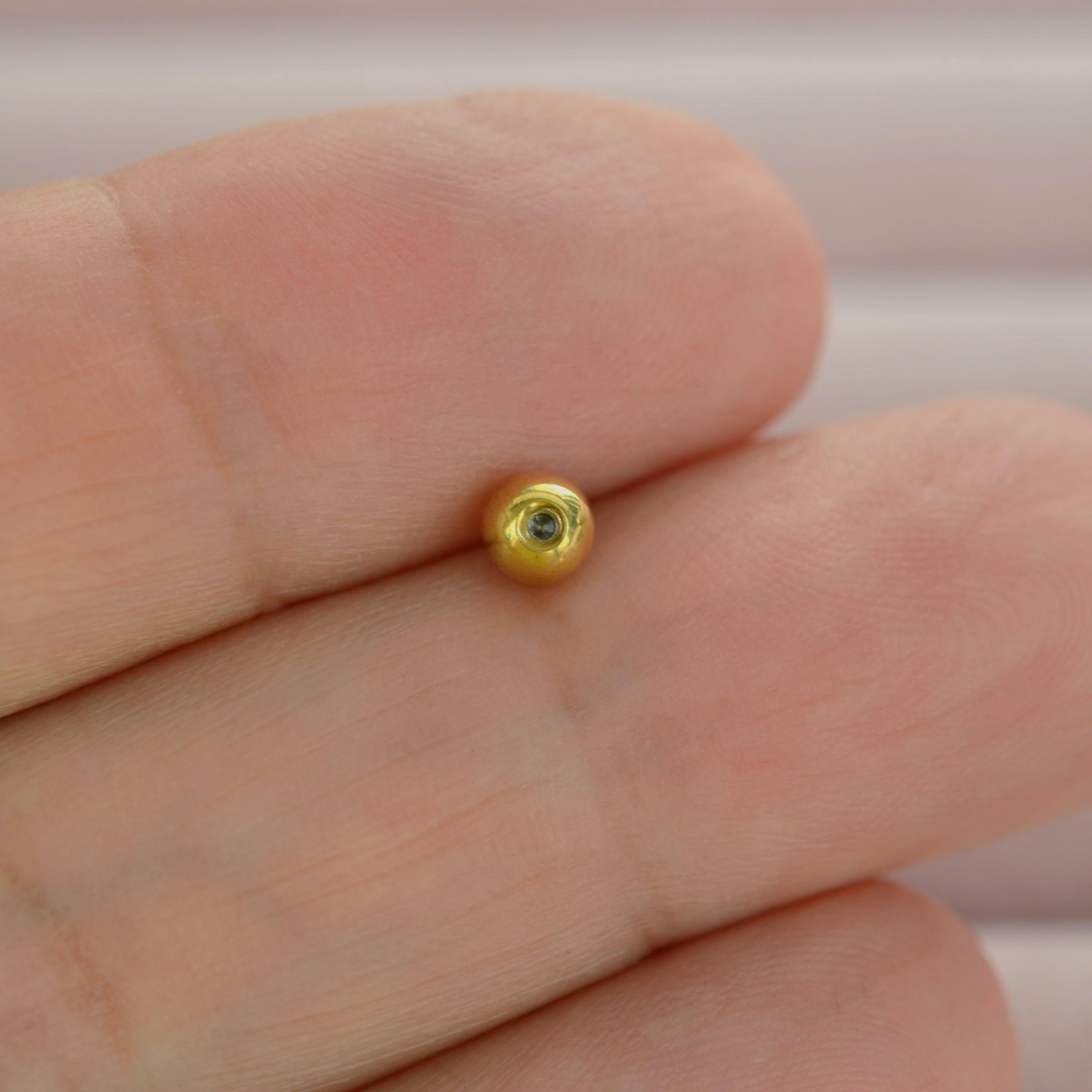 Gold Çelik Piercing Topu 1 Adet