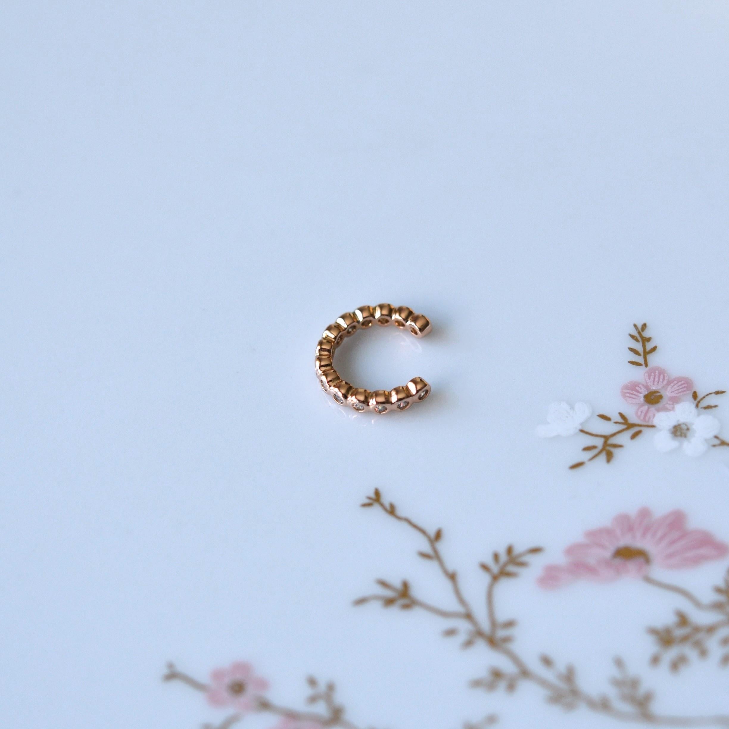İnce Minimal Earcuff Sıkıştırmalı Kıkırdak Küpesi