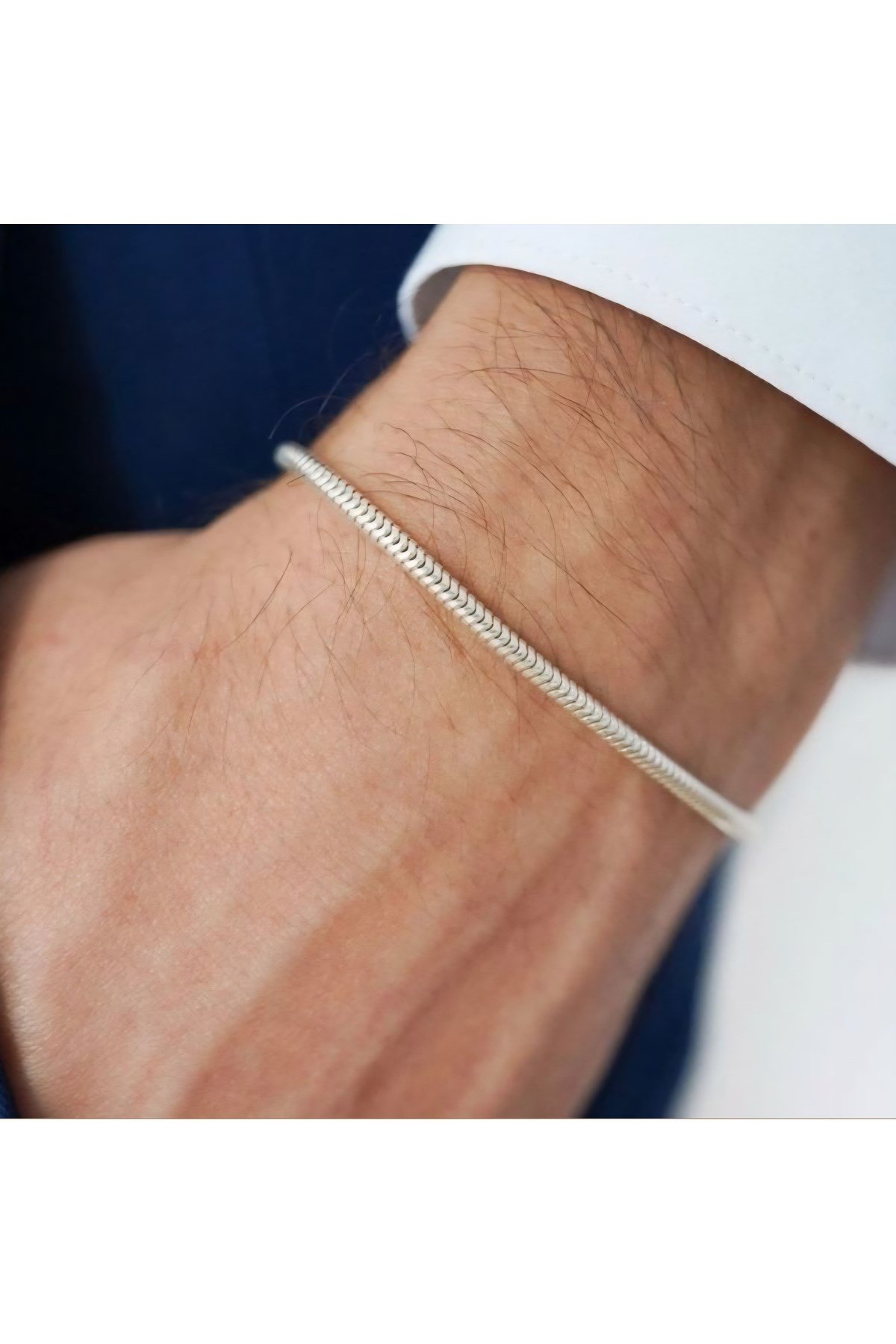 İtalyan Çelik Bileklik Orta Kalınlık Unisex Ürün Hediyelik Bileklik Çelik