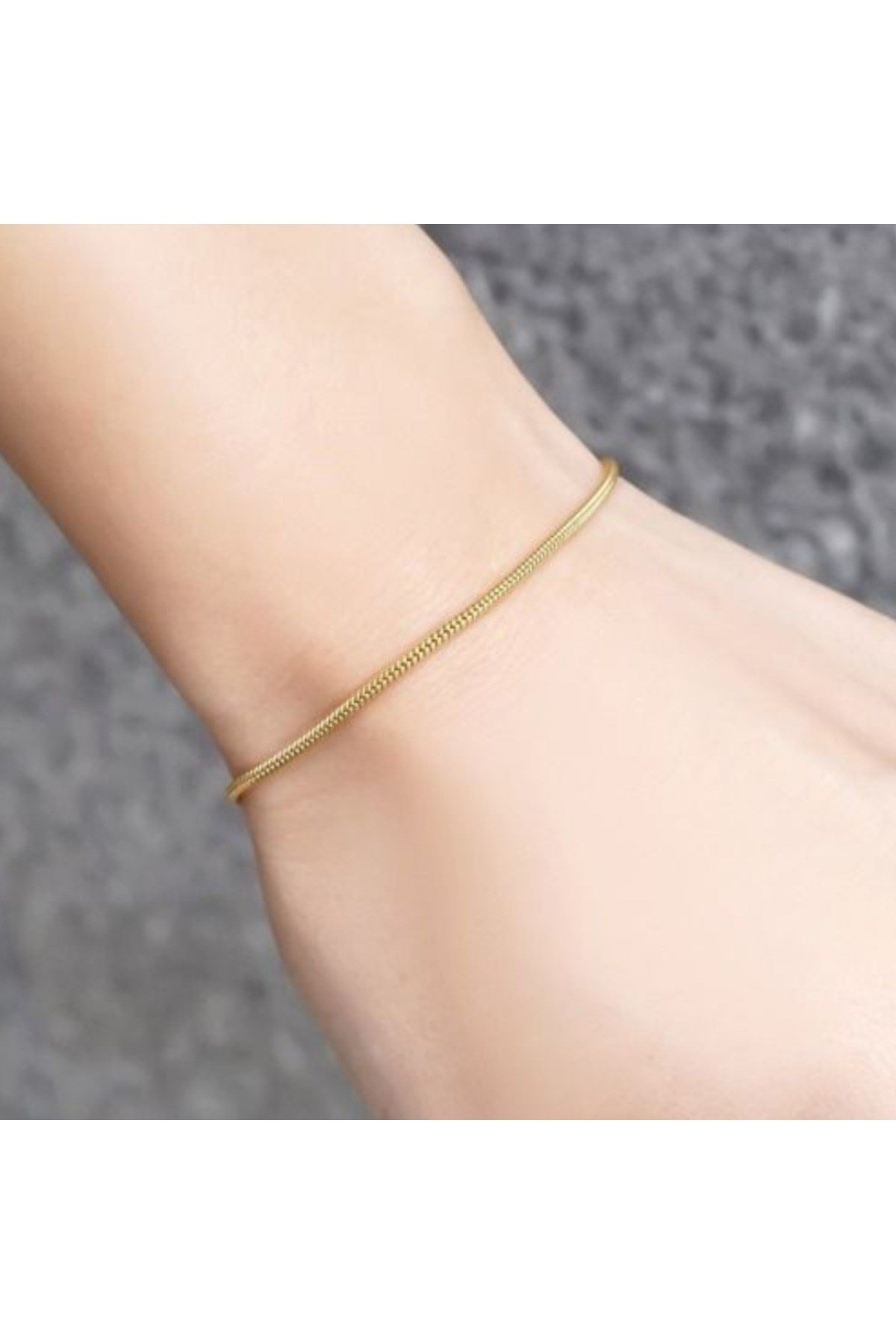 İtalyan Çelik Bileklik Orta Kalınlık Unisex Ürün Hediyelik Bileklik Çelik