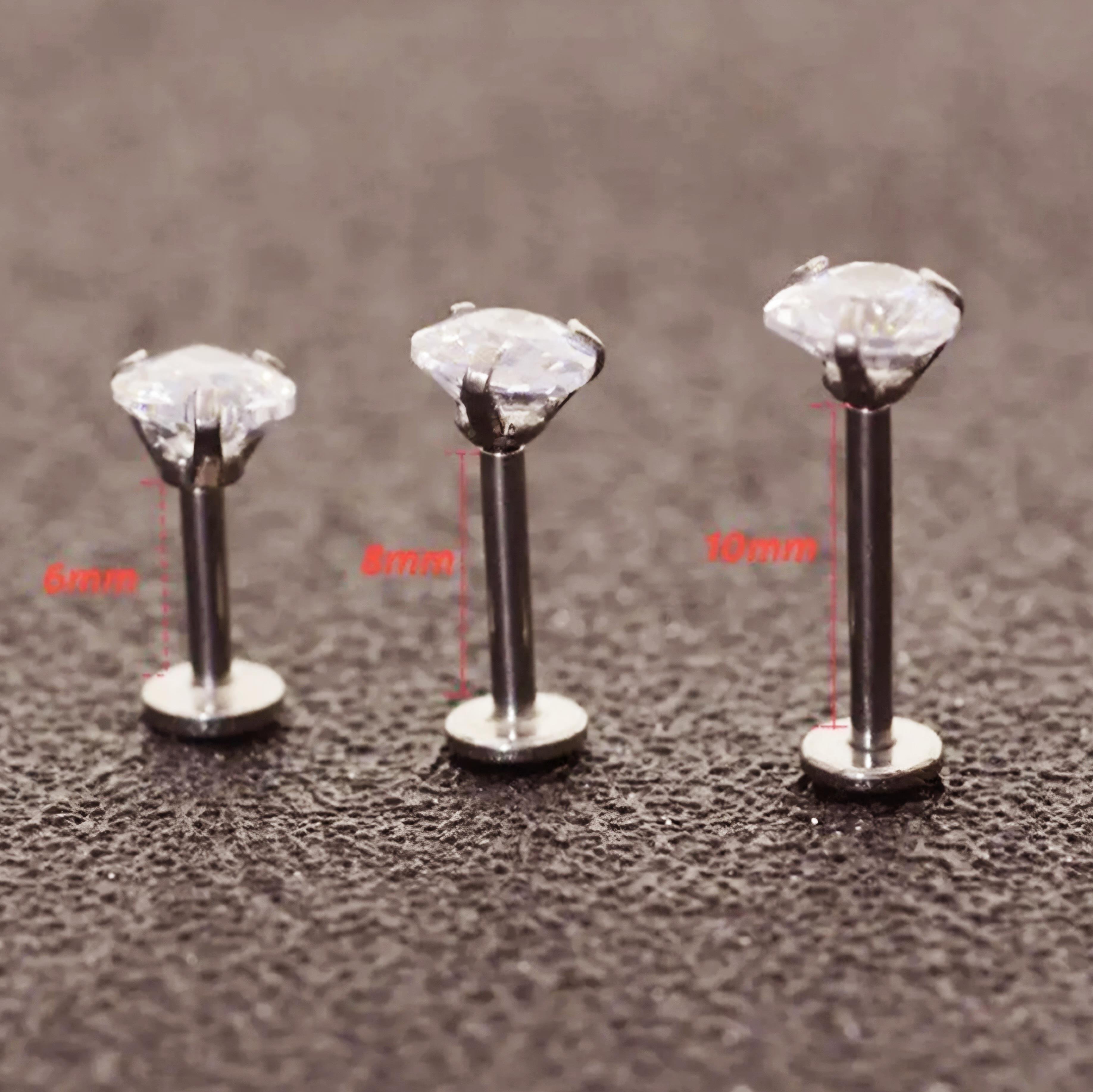 Kalp Tektaş Cerrahi Çelik Piercing Tragus Helix Kıkırdak Conch Lobe Dil Uyumlu