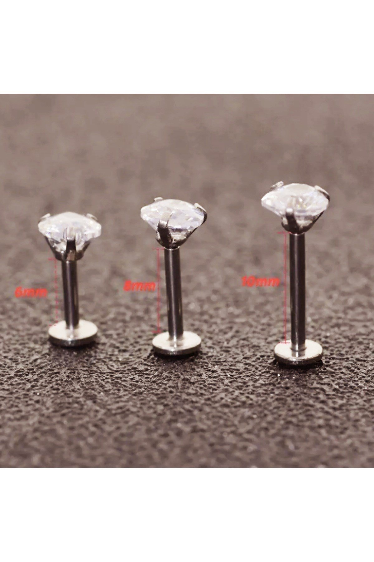 Kalp Tektaş Cerrahi Çelik Piercing Tragus Helix Kıkırdak Conch Lobe Dil Uyumlu