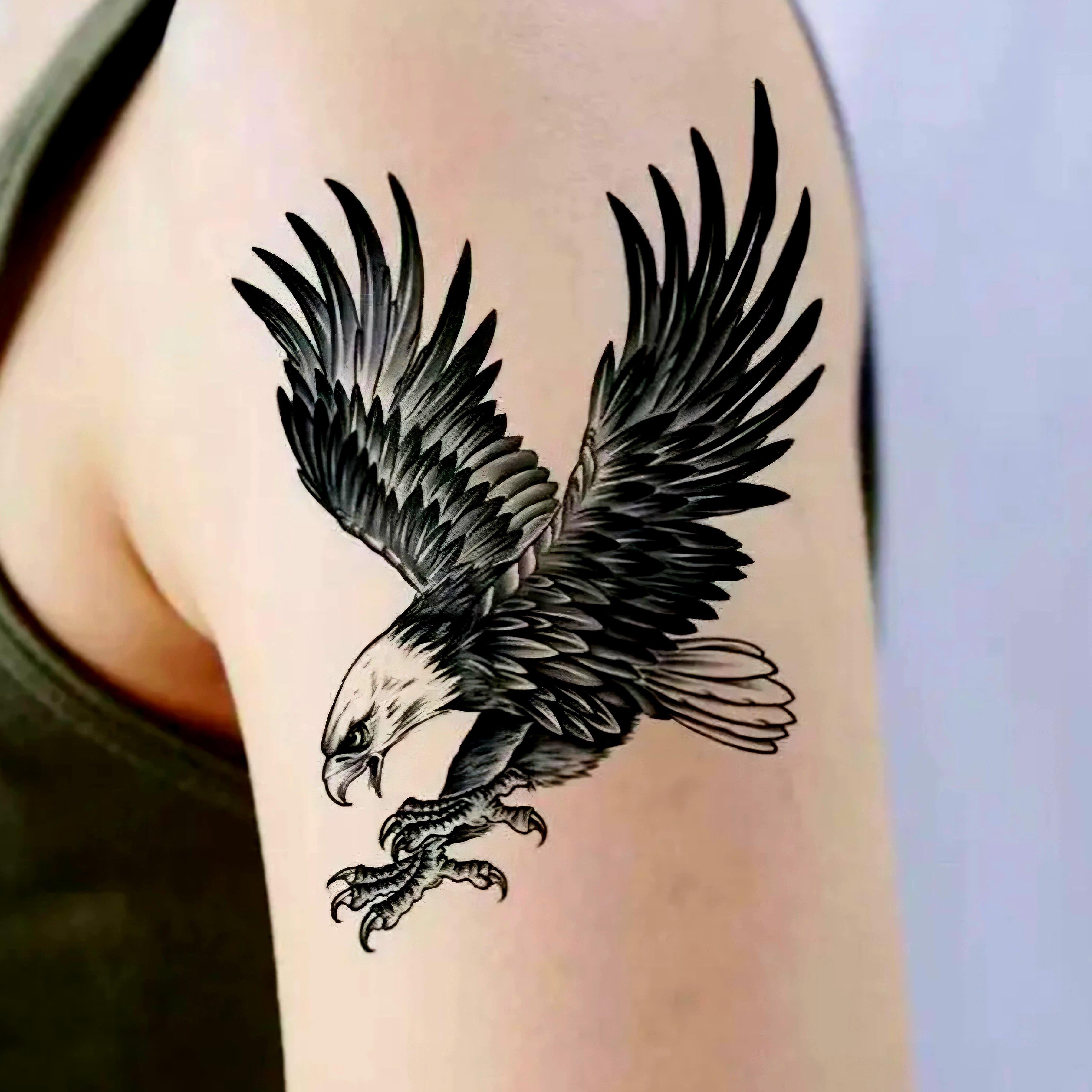 Kartal Figürlü Geçici Vücut Dövmesi