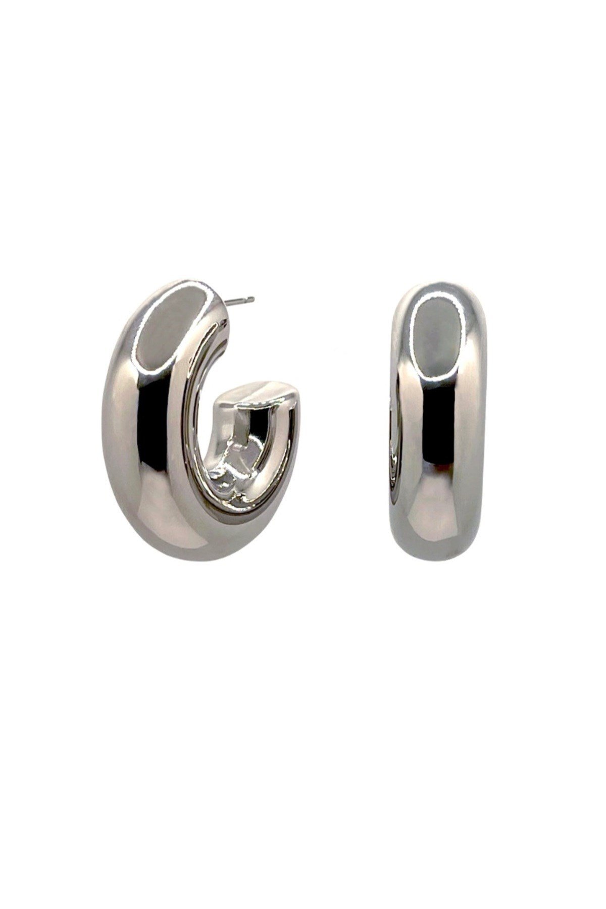 Silver Boru Model Küpe