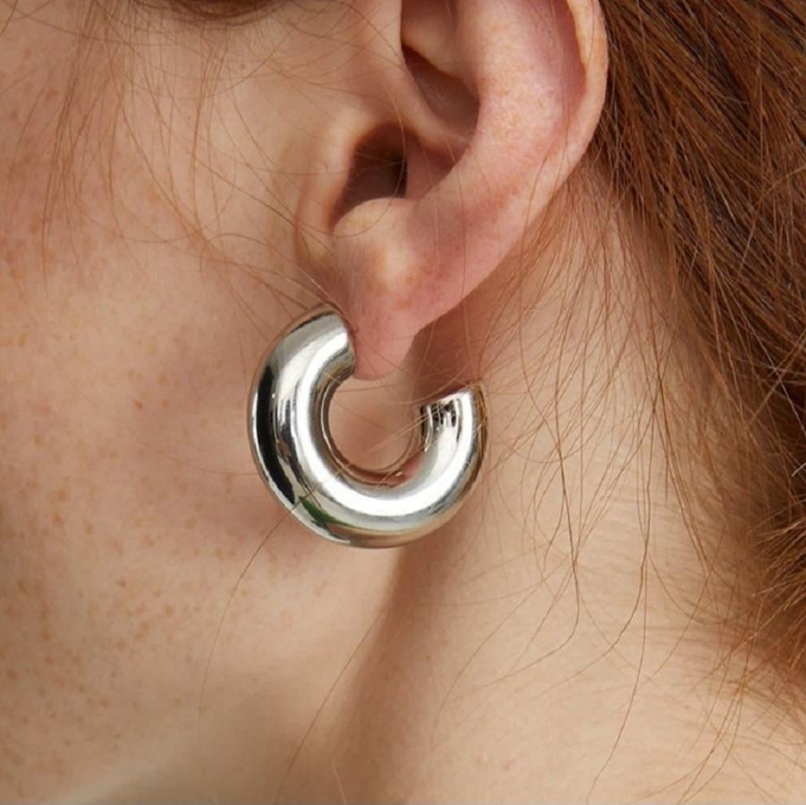 Silver Boru Model Küpe