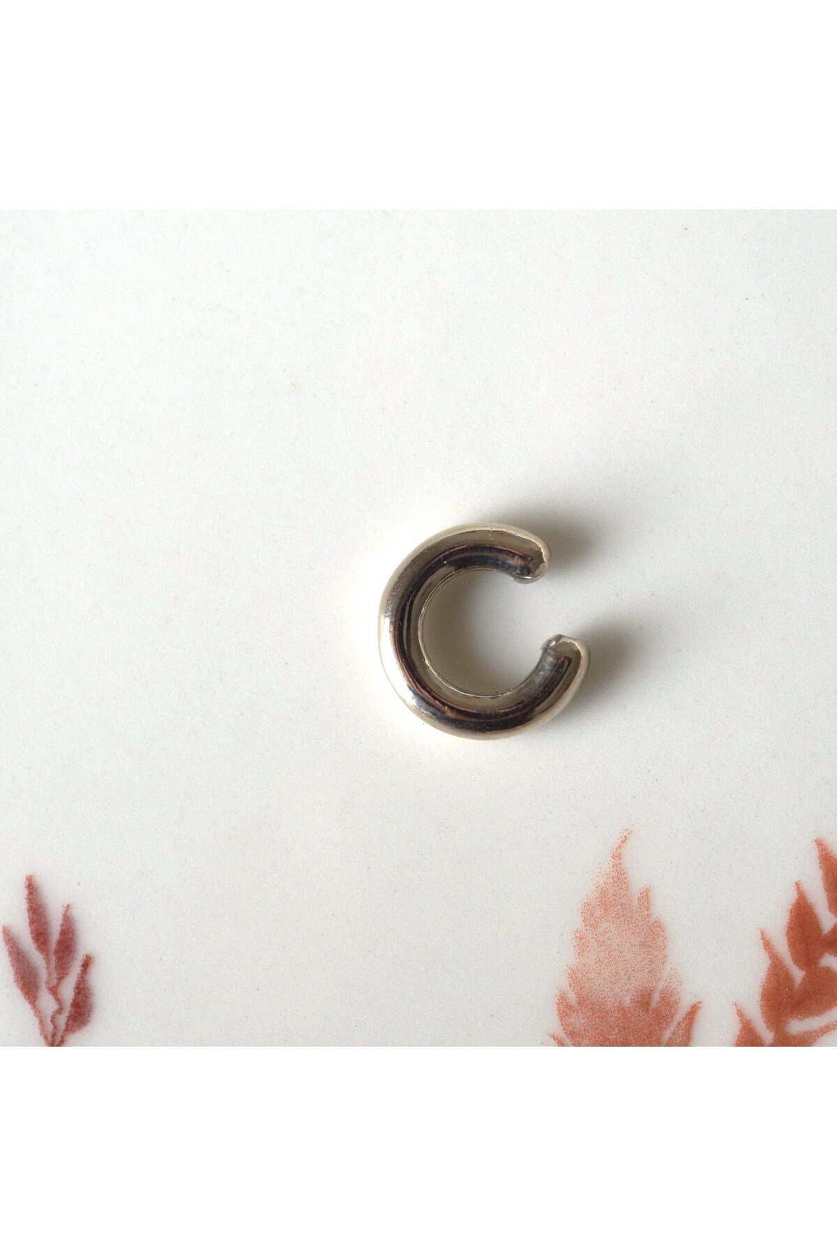 Silver Renk Delik Gerektirmeyen Düz Earcuff Kıkırdak Küpesi