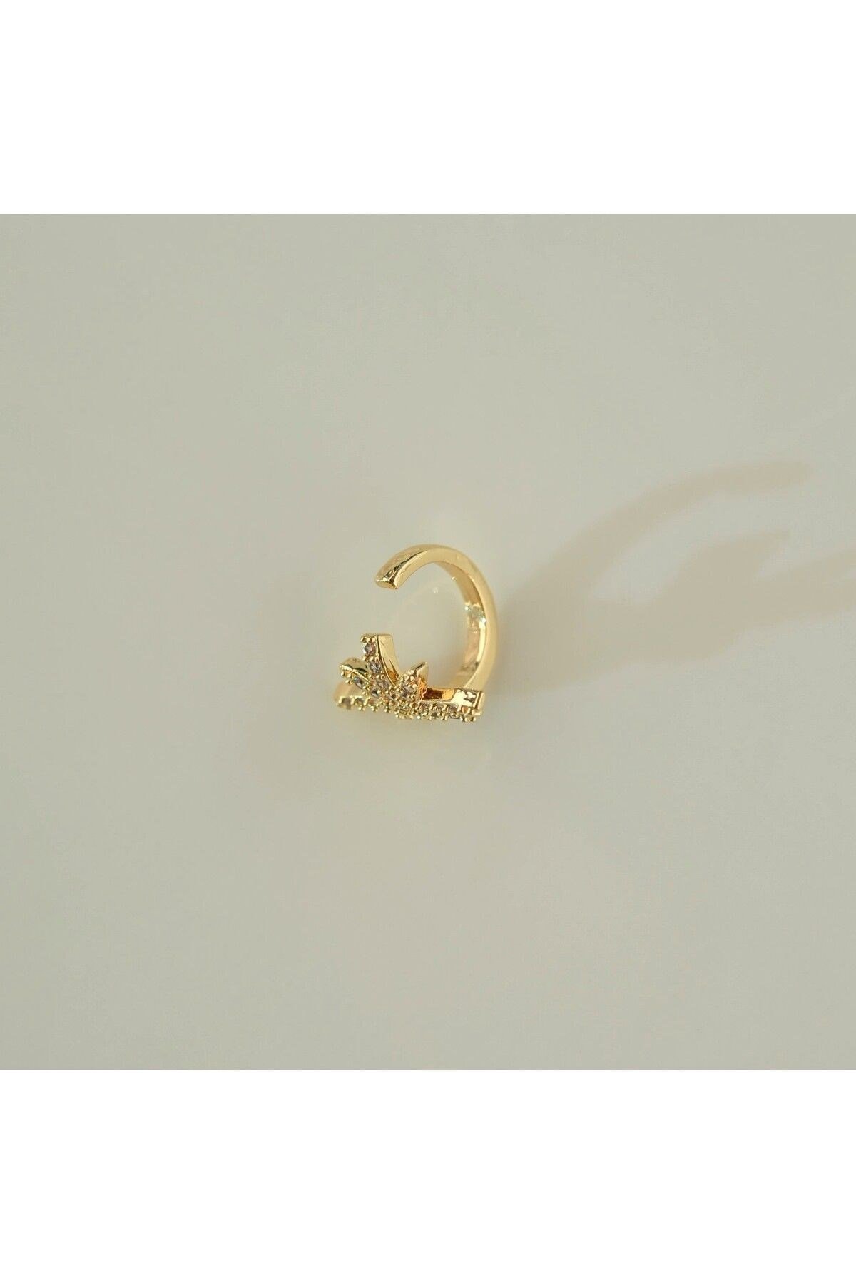 Taşlı Kuzey Yıldızı Earcuff Kutup Yıldızı Sıkıştırmalı Kıkırdak Küpesi