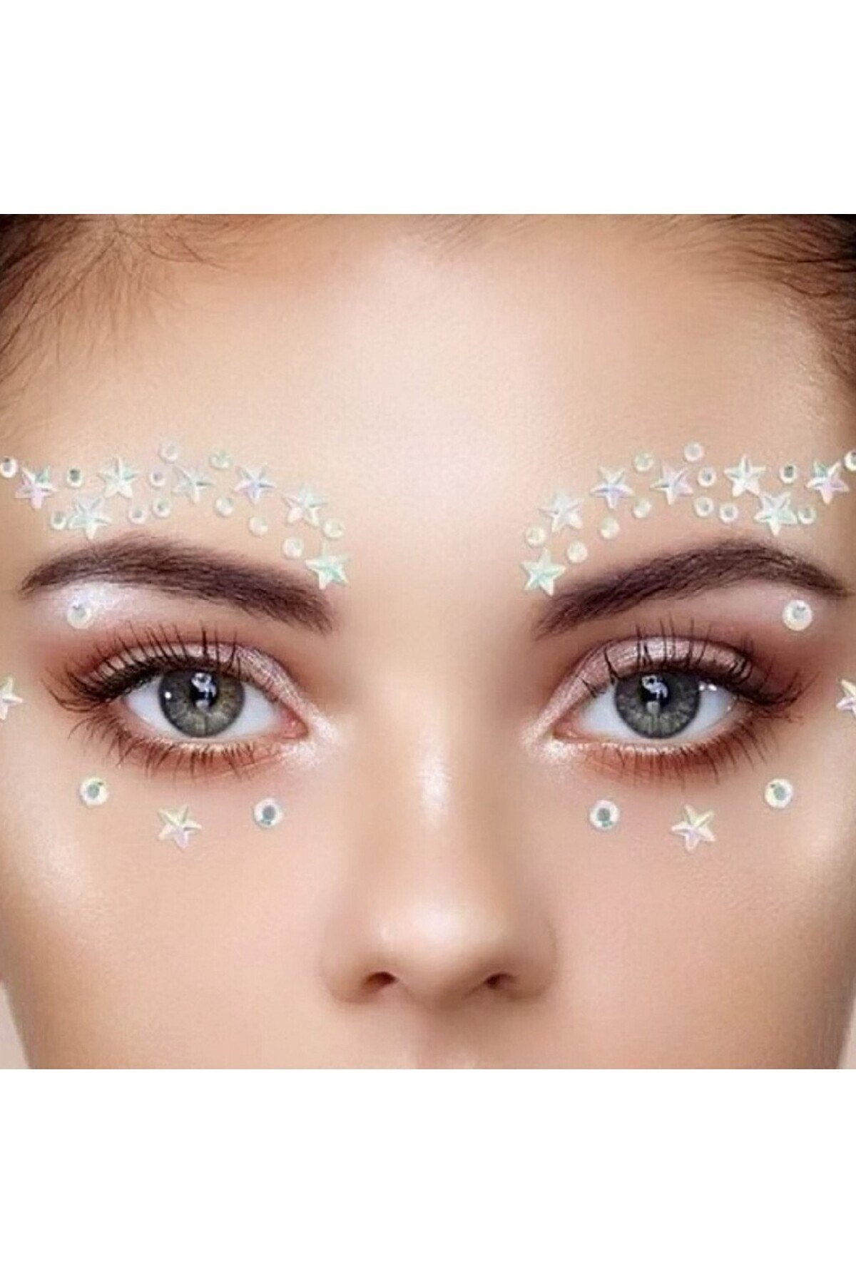 Vücut Ve Yüz Taşı Makeup Stickers Kendinden Yapışkanlı Kristal Tektaş Makyaj Taşı Tırnak Taşı