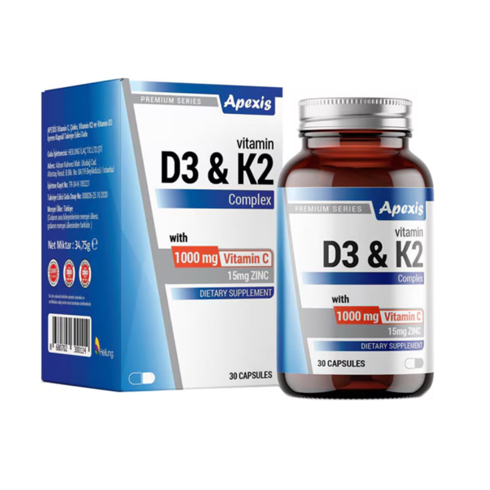 Apexis D3 & K2 Complex 30 Kapsül