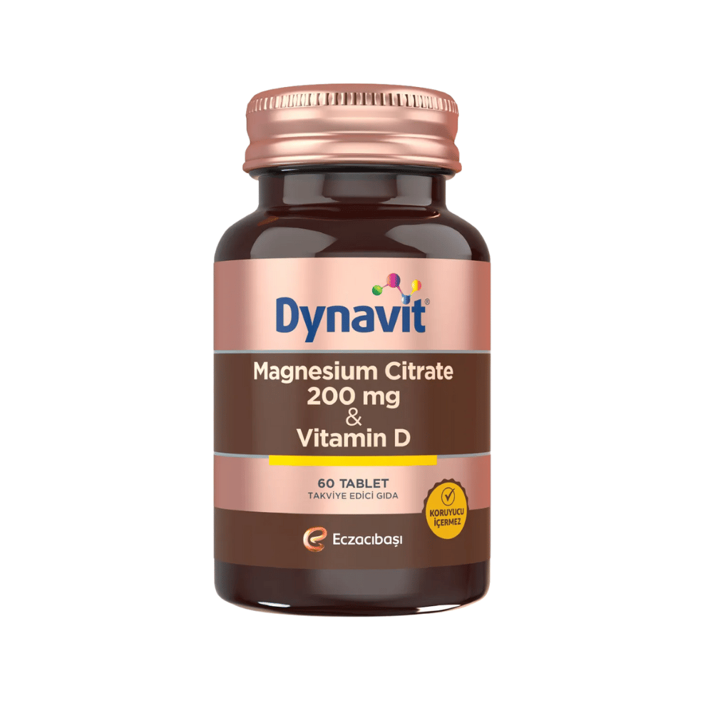 Dynavit Magnesium Citrate 200 mg & Vitamin D 60 Tablet