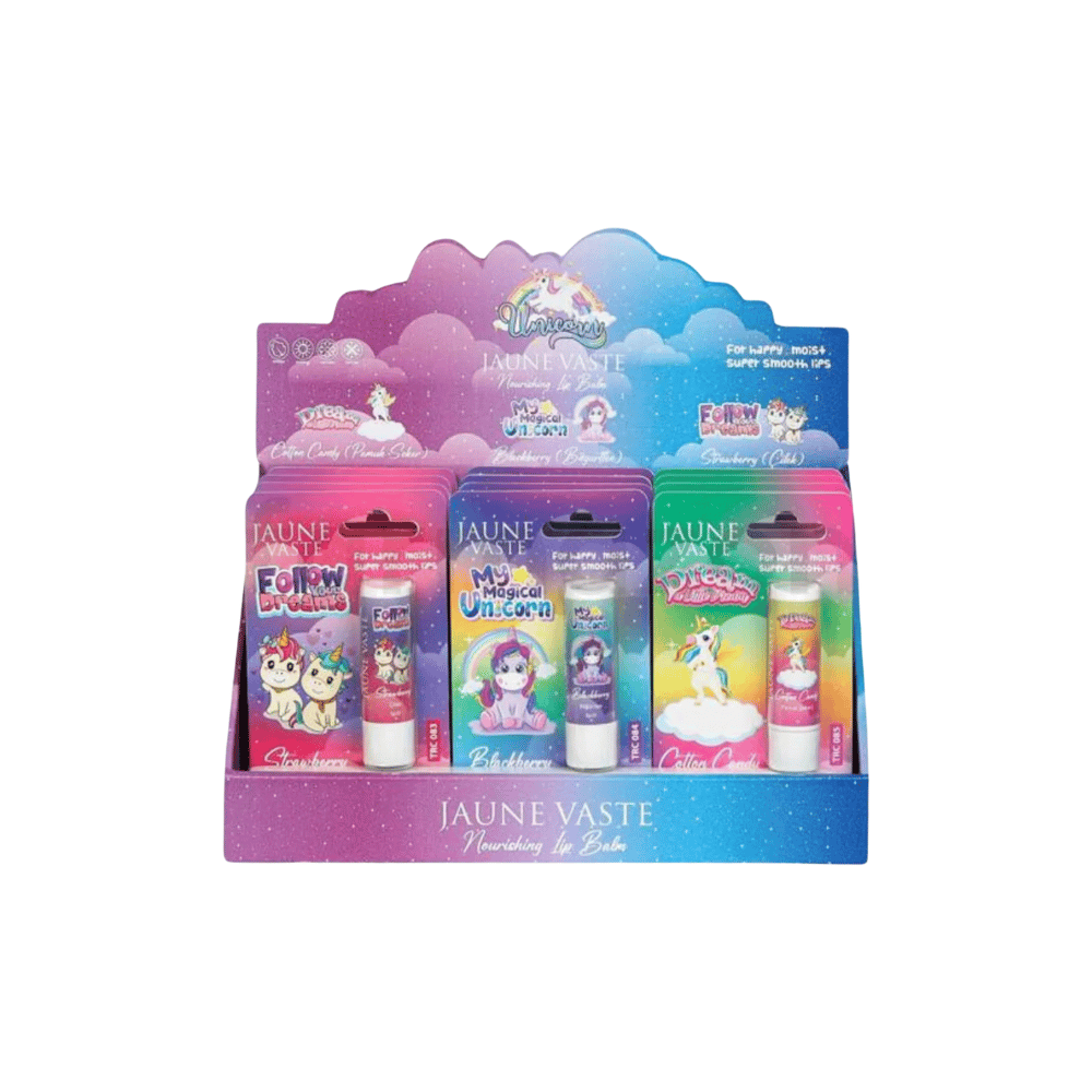 Jaune Vaste Lip Balm Kids Unicorn Dudak Kremi 12'li Karma Stant