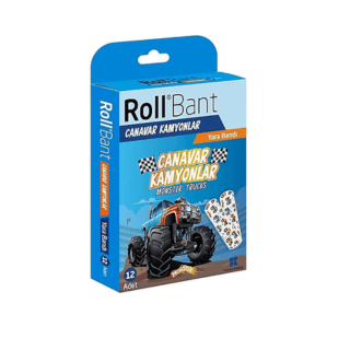 Roll Bant Yara Bandı Canavar Kamyon 12'li