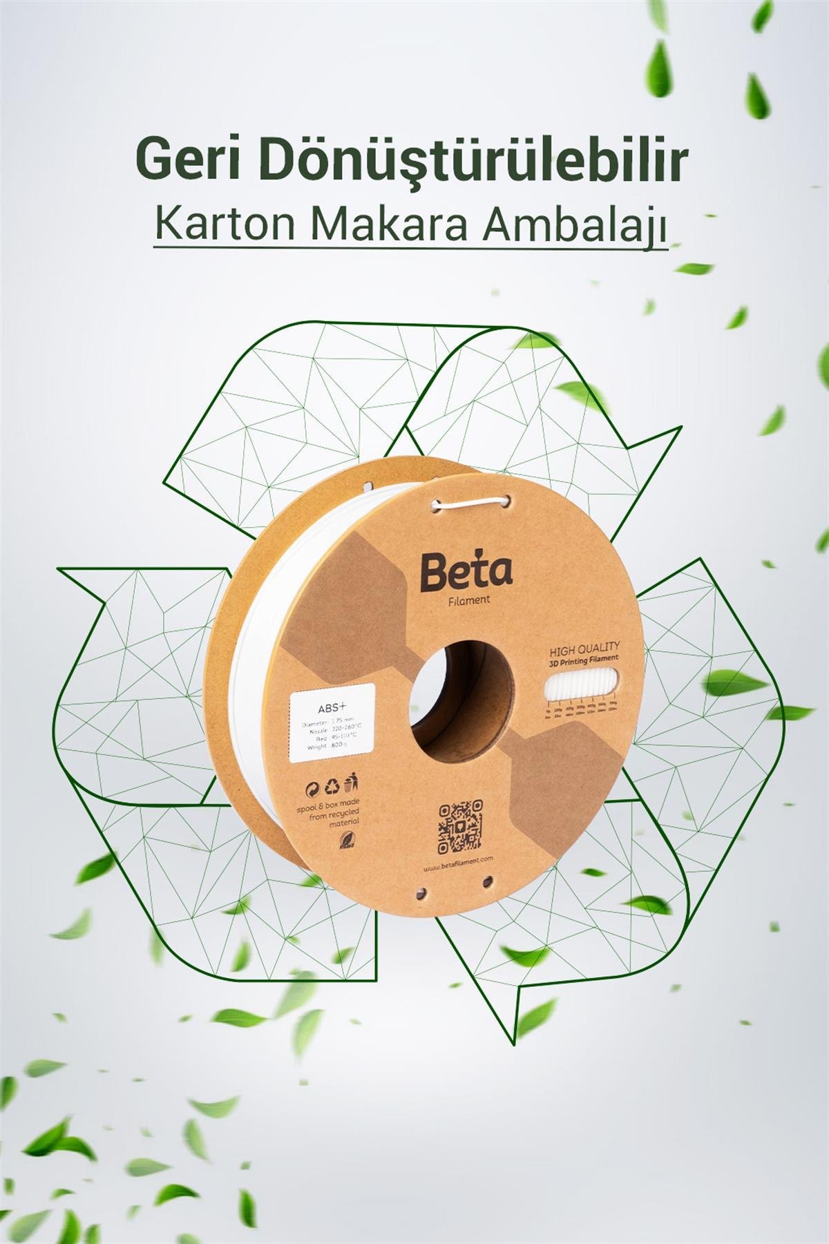 Beta ABS+ Filament White
