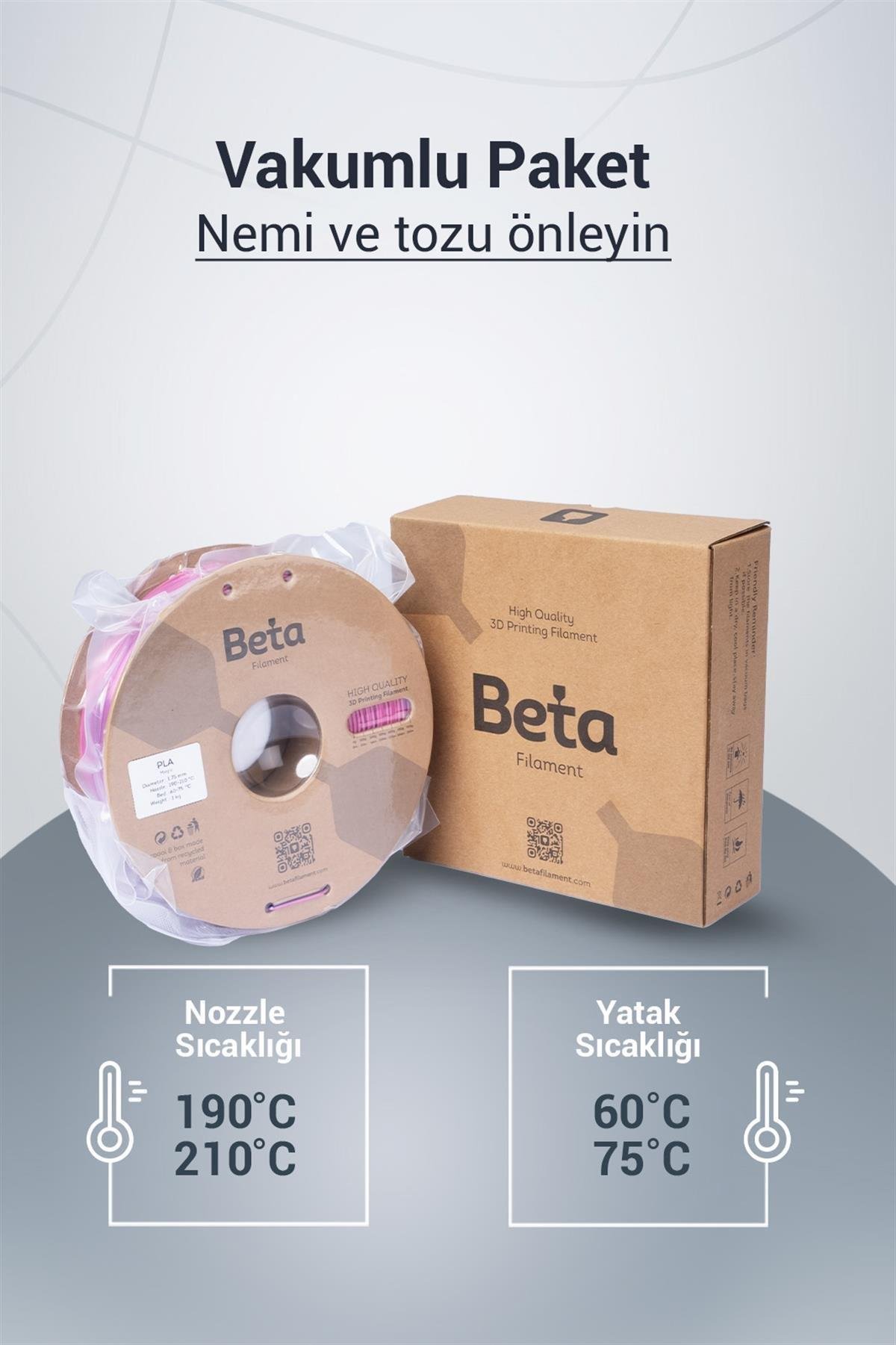 Beta PLA-Magic Silk Filament Rose Red Royal Blue
