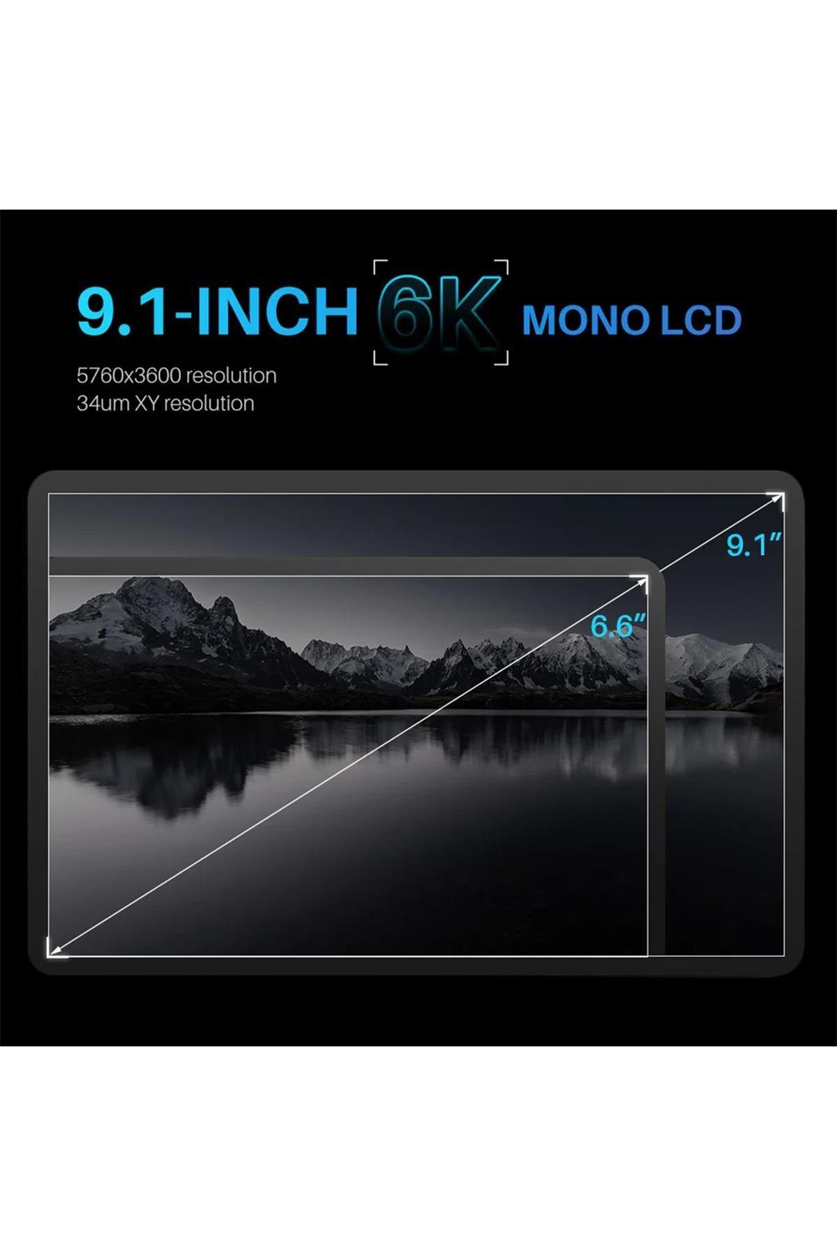 ELEGOO Mars 4 Max 6K MSLA 3D Yazıcı