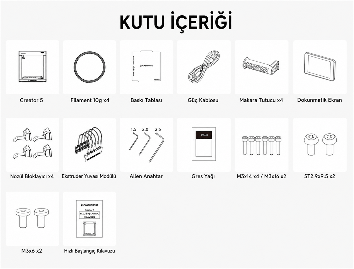 FLASHFORGE Creator 5 3D Yazıcı