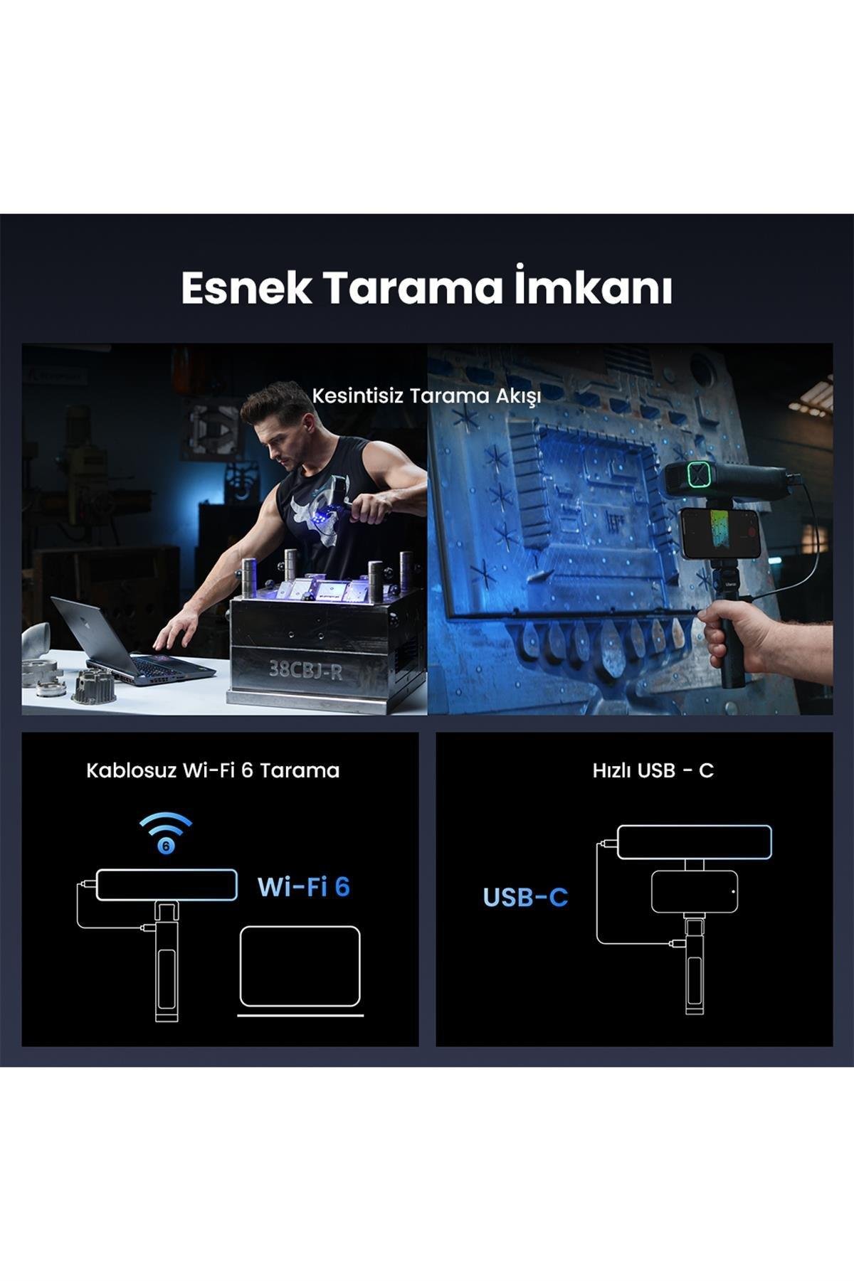 Revopoint Metroy Pro 3D Tarayıcı (Ön Sipariş)