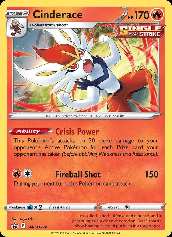 Cinderace - Rebel Clash #SWSH278