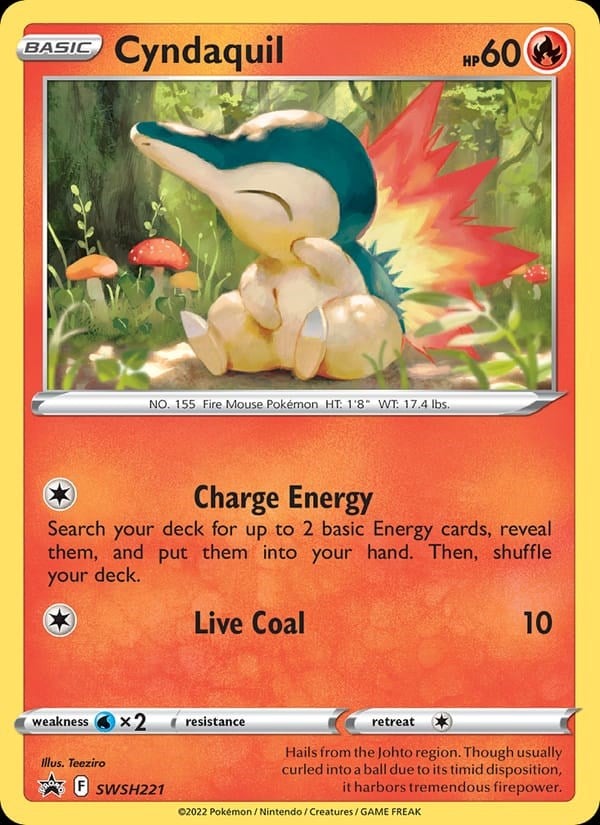 Cyndaquil - Rebel Clash #SWSH221