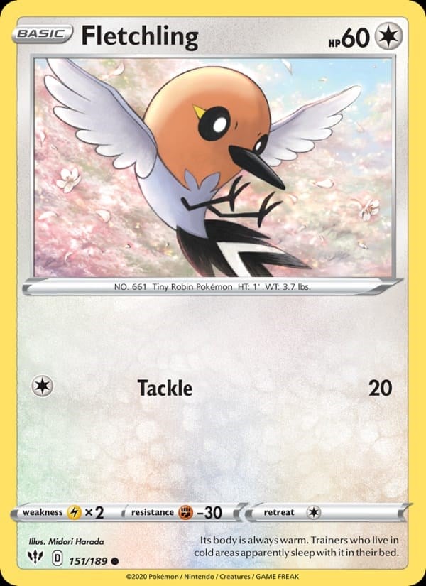 Fletchling - Darkness Ablaze #151 #Normal