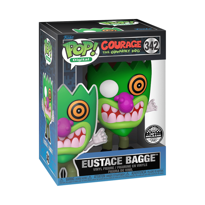 Funko Pop! Cartoon Network - Courage the Cowardly Dog -  Eustace Bagge (Grail) Digital NFT Release #342