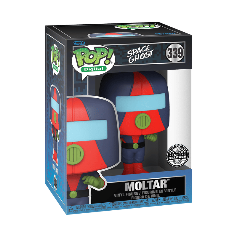 Funko Pop! Cartoon Network - Space Ghost - Moltar Digital NFT Release (Grail) #339