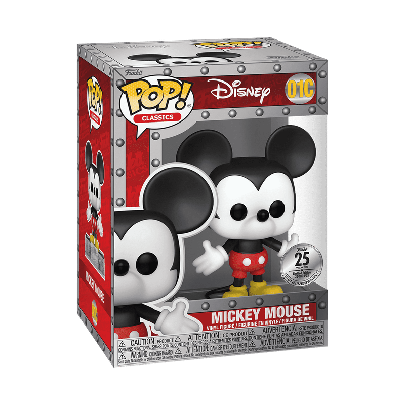 Funko Pop! Classics Mickey Mouse Funko 25Th Anniversary #01C
