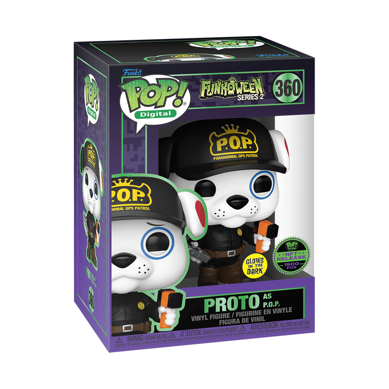 Funko Pop! Digital - Funkoween Series 2 - Proto as P.O.P. (Glow) (NFT Release) (Legendary) Digital NFT Release #360