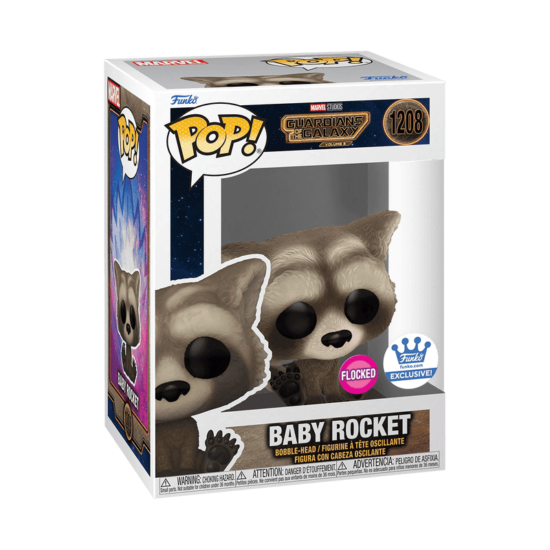 Funko Pop! Guardians of the Galaxy Vol. 3 - Baby Rocket (Flocked) #1208