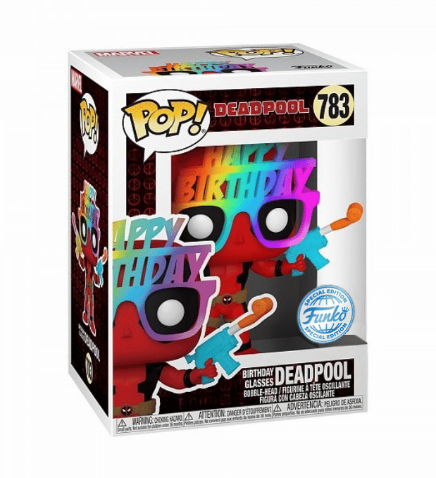 Funko Pop! Marvel Deadpool 30th- Birthday Glasses Deadpool #783