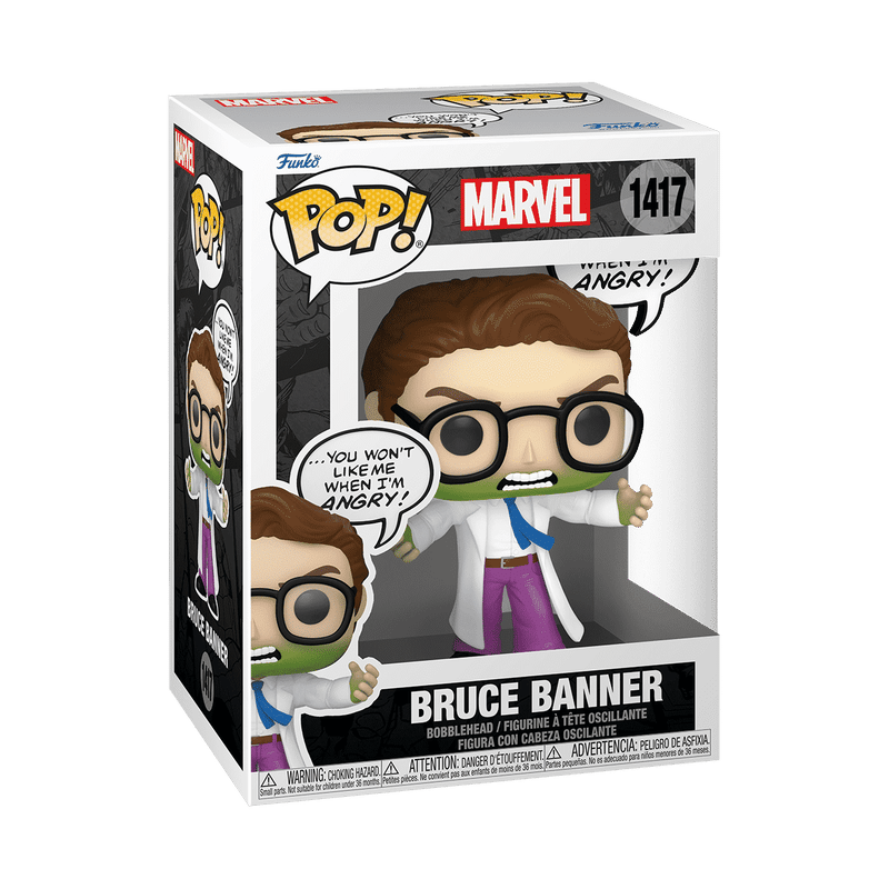 Funko Pop! Marvel / Hulk - Bruce Banner (Don't Make Me Angry) #1417