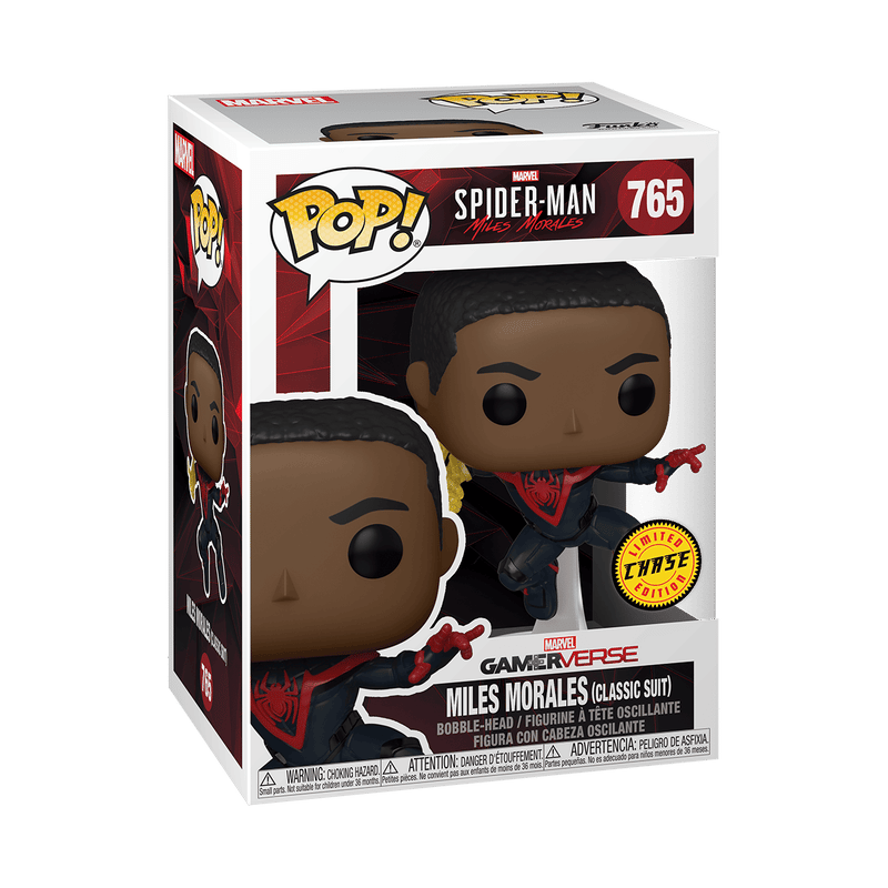 Funko Pop! Marvel Spider-Man - Miles Morales in Classic Suit - Chase Edition #765