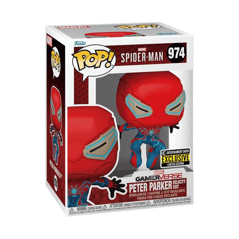 Funko Pop! Marvel Spider-Man - Peter Parker Velocity Suit (Kutu Hasarlı) #974