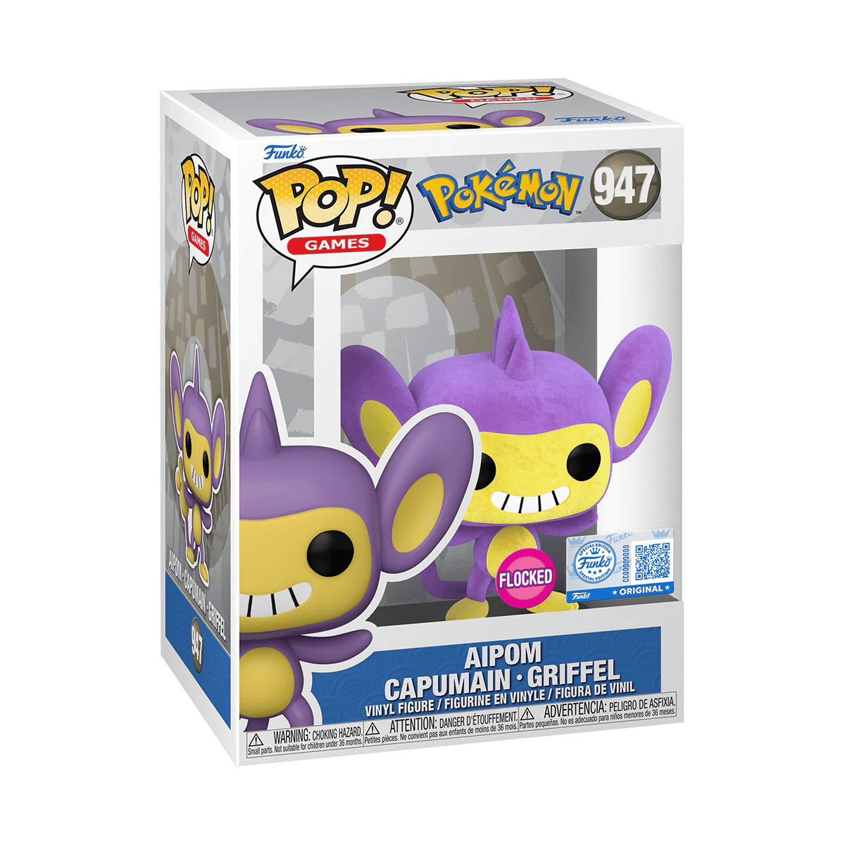 Funko Pop! Pokemon - Aipom (Flocked) #947