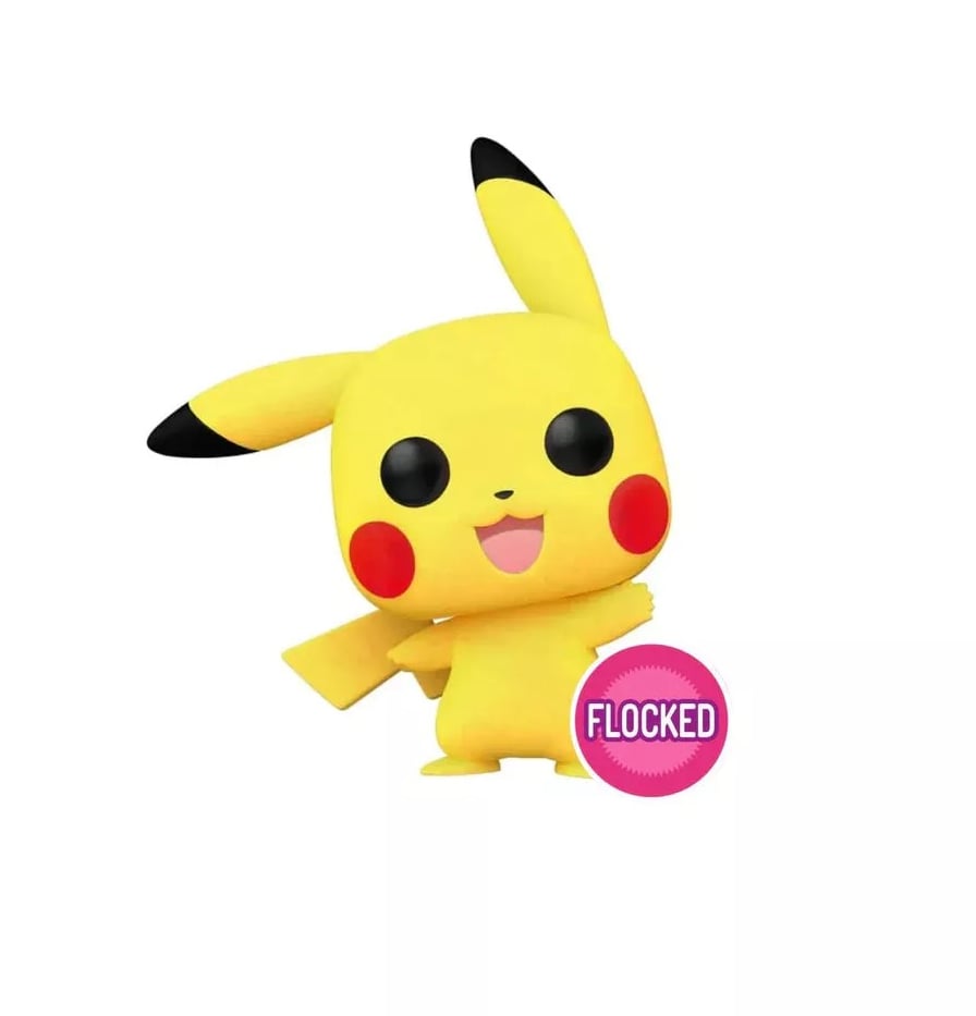 Funko Pop! Pokémon - Pikachu (Smiling) Flocked #553