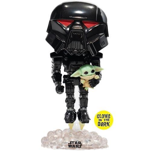 Funko Pop! Star Wars - The Mandalorian Dark Trooper with Grogu #488