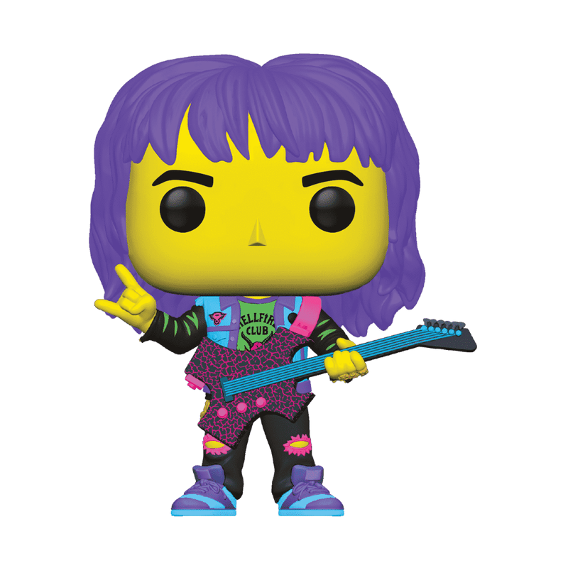 Funko Pop! Stranger Things - Eddie Hellfire Club with Guitar (Black Light) #1250