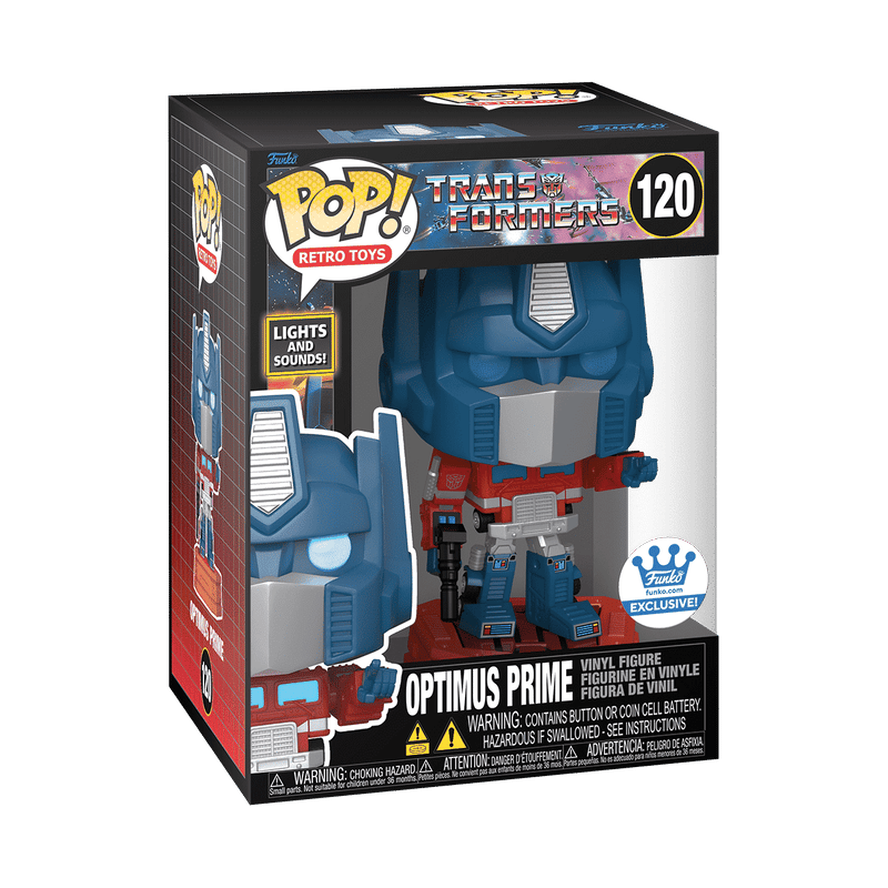 Funko Pop! Super - Transformers - Lights and Sounds Optimus Prime #120