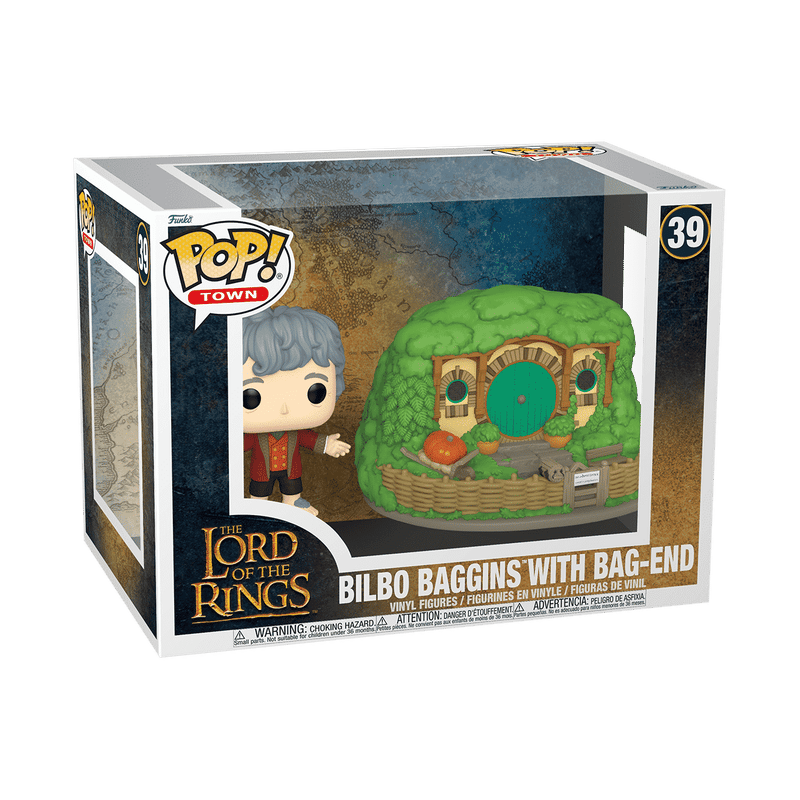 Funko Pop! The Lord of the Rings - Town Bilbo Baggins with Bag-End #39