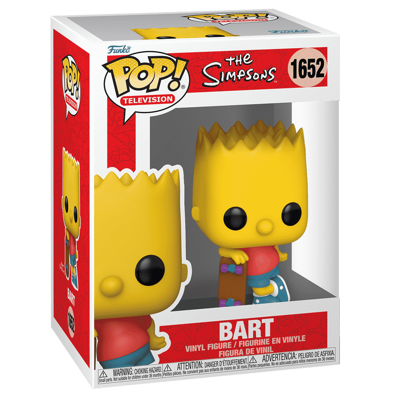Funko Pop! The Simpsons - Bart Simpson with Skateboard #1652