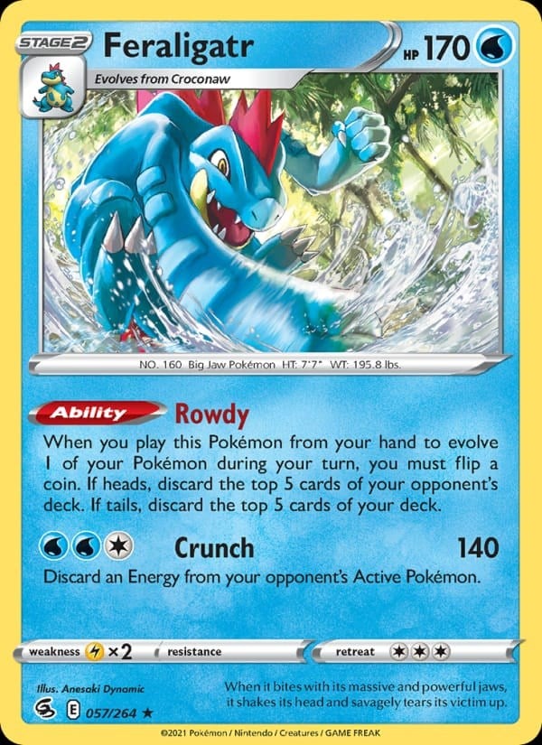 Fusion Strike - Feraligatr [Holo] #57